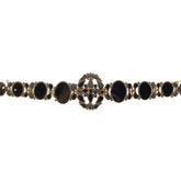 10K Yellow Gold Victorian Onyx Link Bracelet