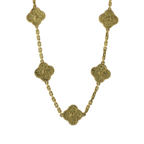 'Alhambra' Style Quatrefoil Ornament Necklace