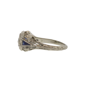 Art Deco Die Struck Old Mine Diamond Ring