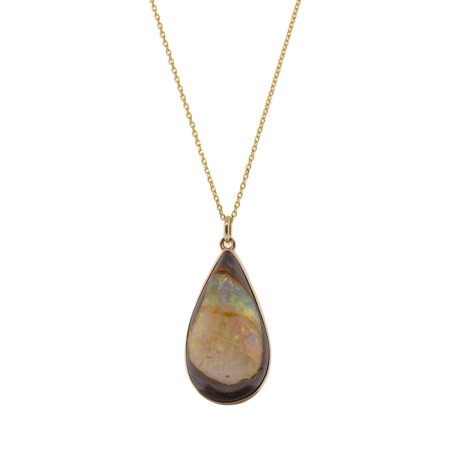 Boulder Opal Pendant Necklace