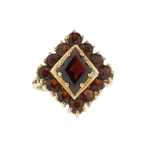 10K Yellow Gold Antique Garnet Ring