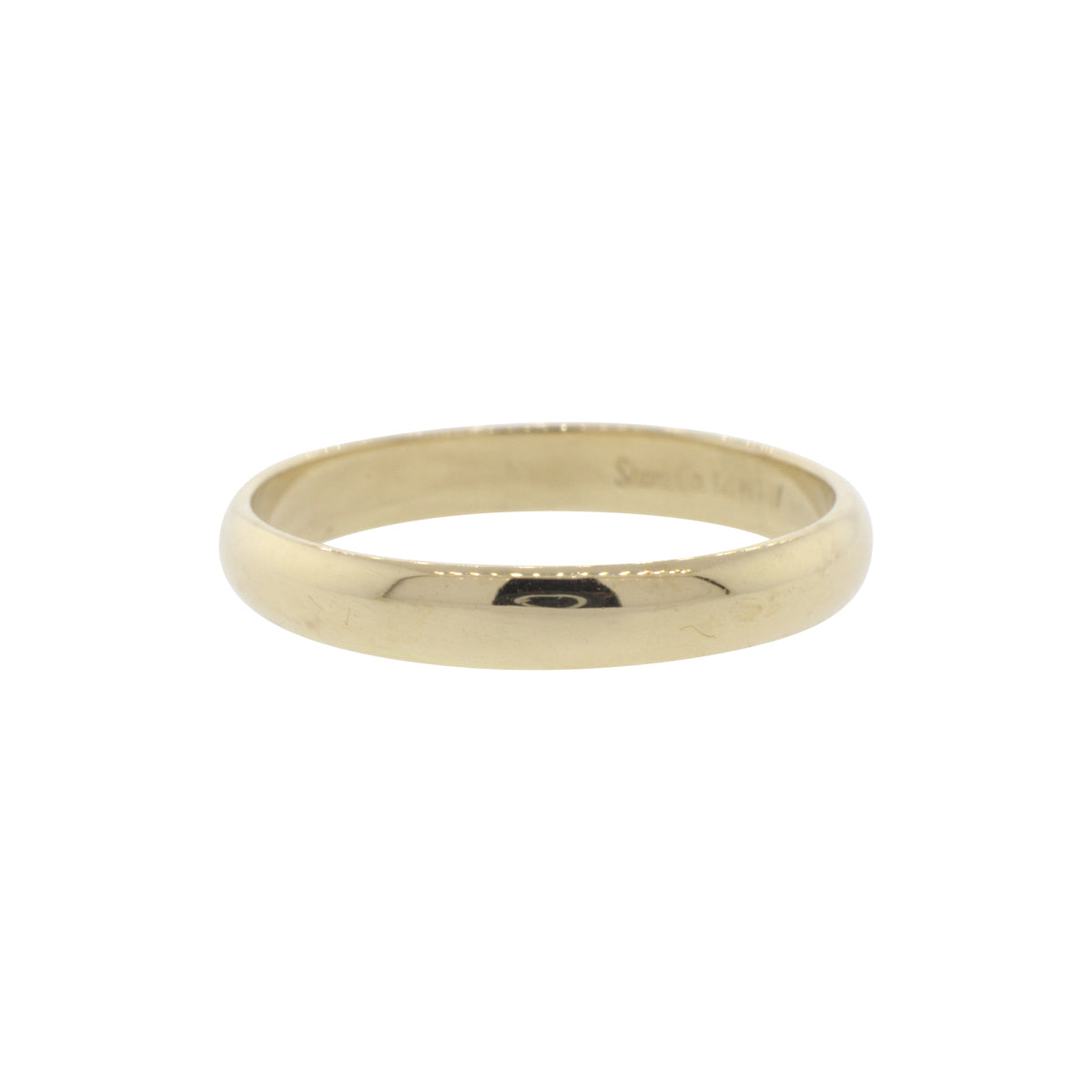 14K Yellow Gold Half-Round Band