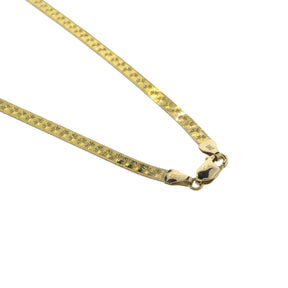 14K Reversible Star Pattern Chain