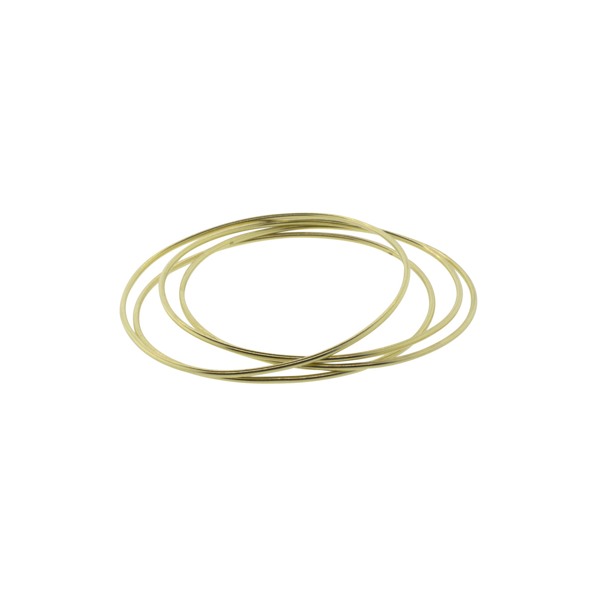 18K Yellow Gold 7.75" Bangle Bracelet