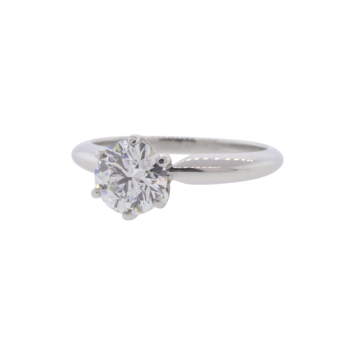 Platinum 0.80ct Solitaire Diamond Ring