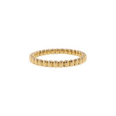 18K Yellow Gold Reversible Black & White Diamond Eternity Ring
