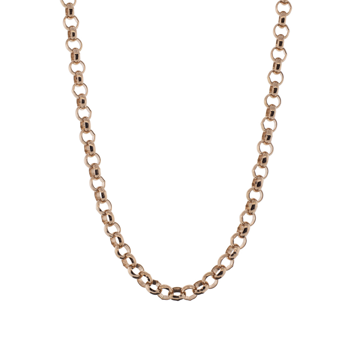 9K Rose Gold 19.5" Rolo Chain