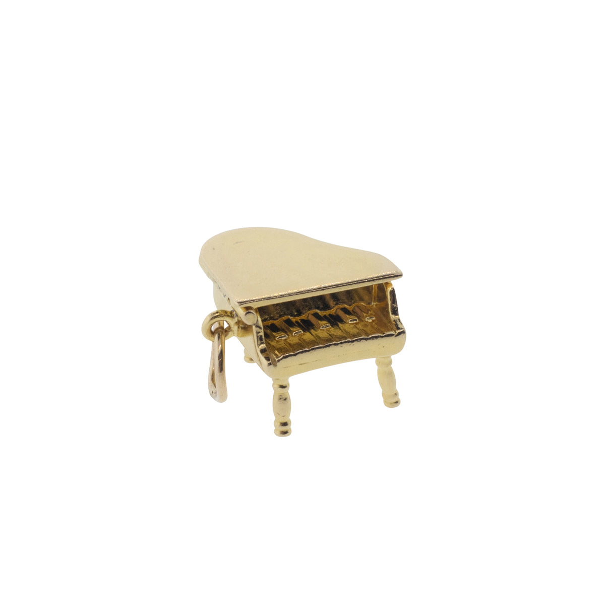 14K Yellow Gold Piano Charm