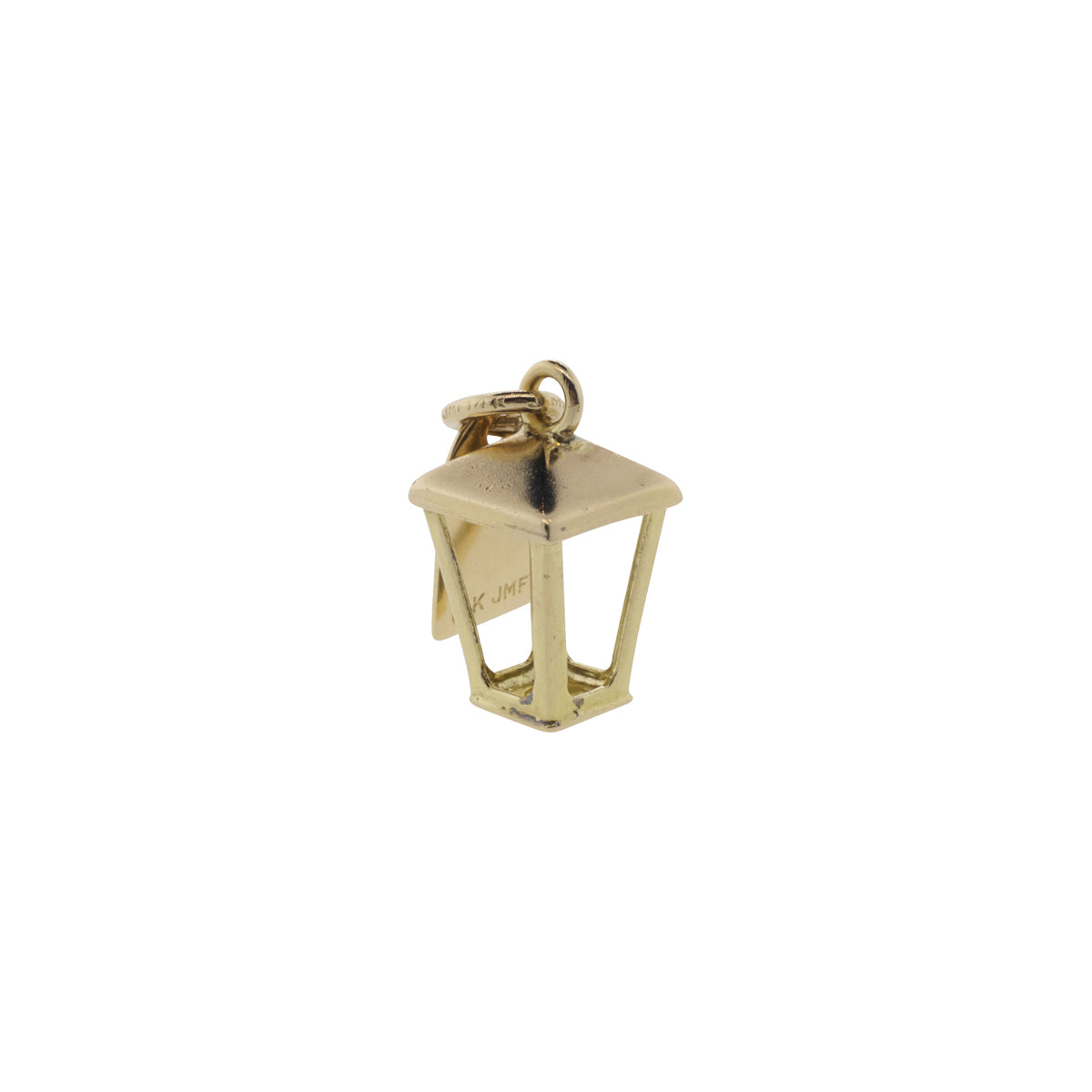 14K Yellow Gold Lantern Charm