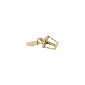 14K Yellow Gold Lantern Charm