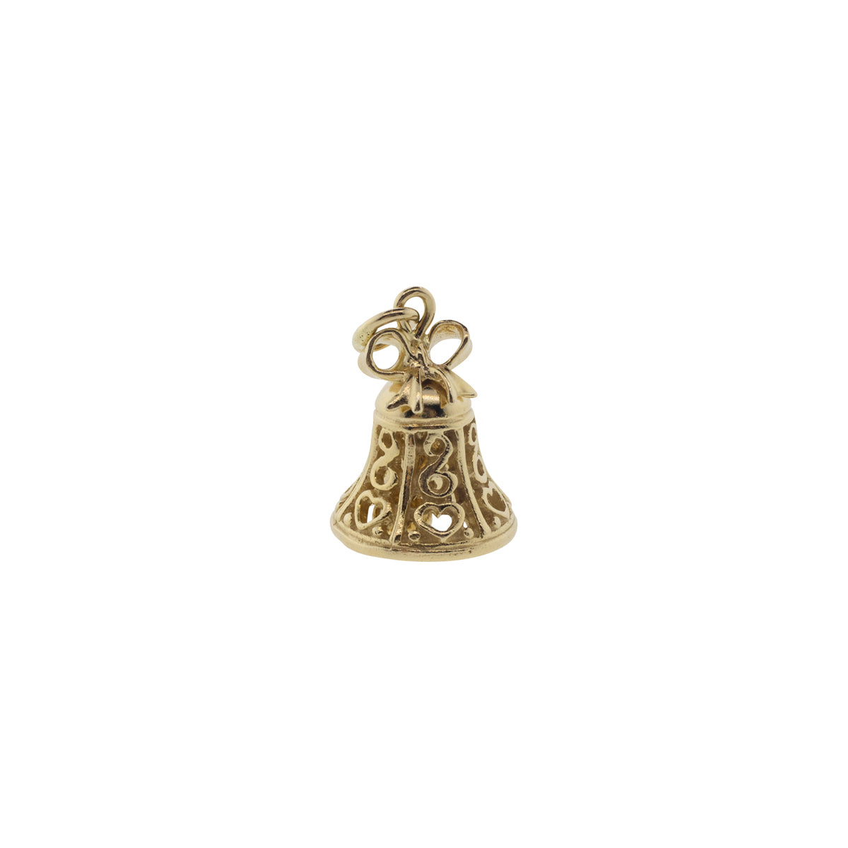 14K Yellow Gold Bell Charm
