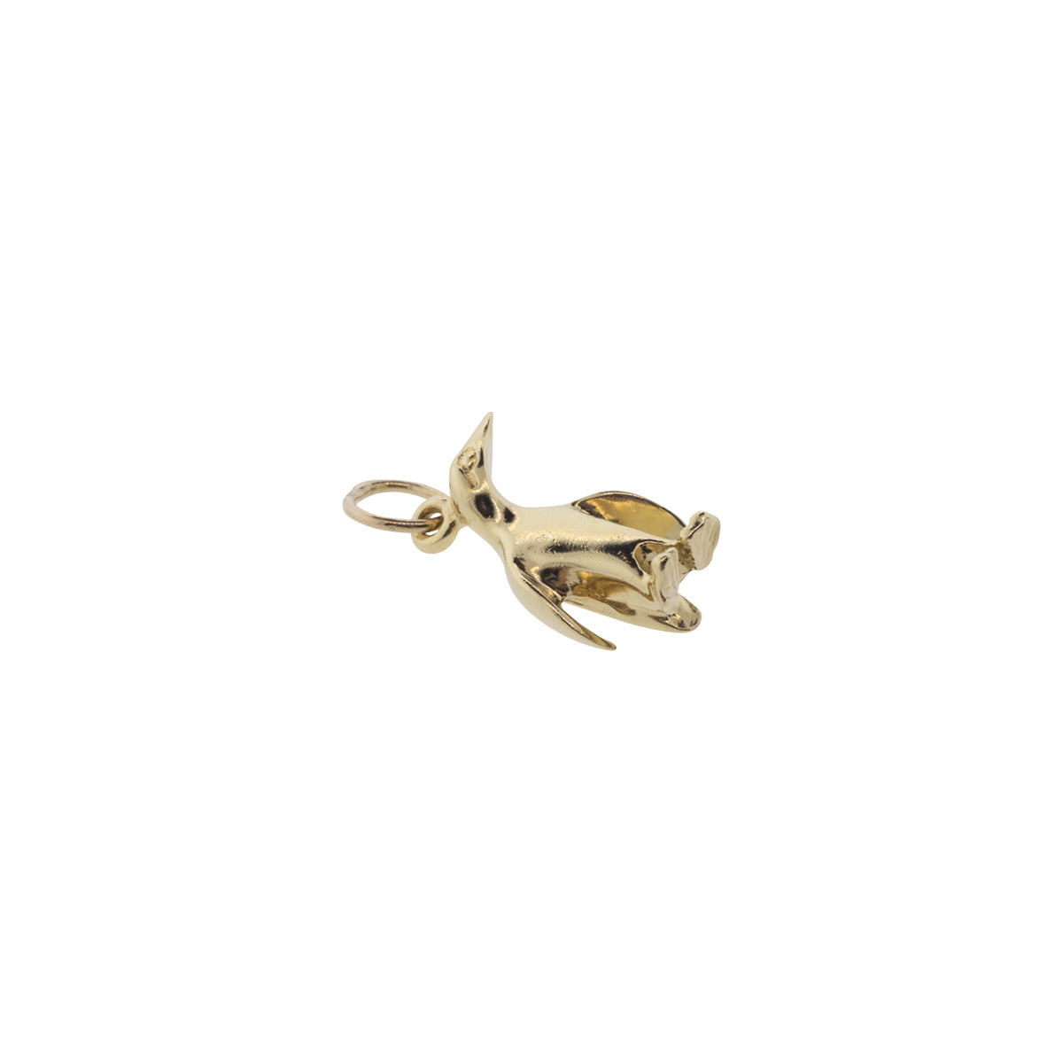 14K Yellow Gold Penguin Charm
