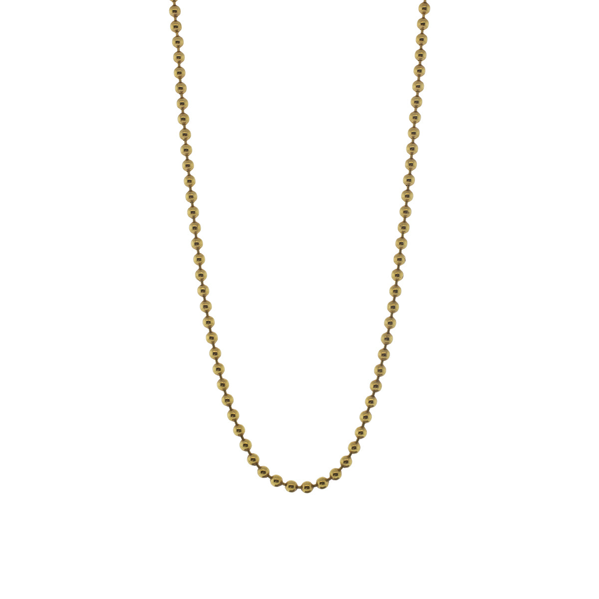 14K Yellow Gold 18" 1.80mm Ball Chain