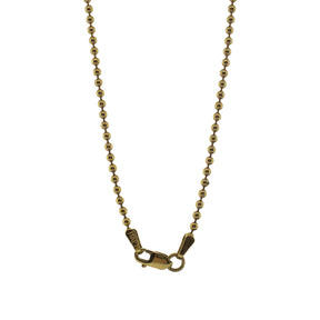 14K Yellow Gold 18" 1.80mm Ball Chain