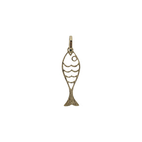 14K Yellow Gold Fish Charm