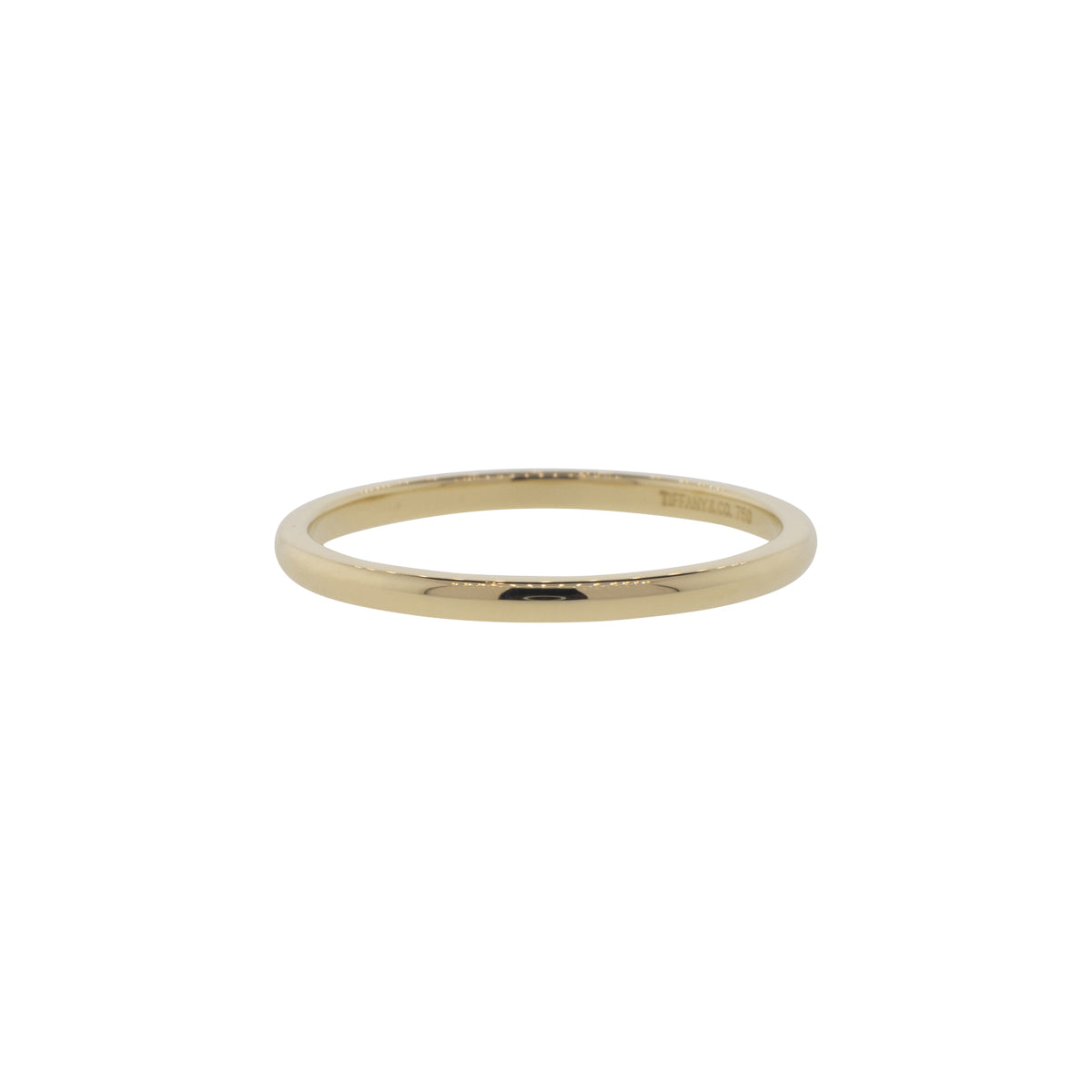 18K Yellow Gold Tiffany & Co. Half-Round Wedding Band