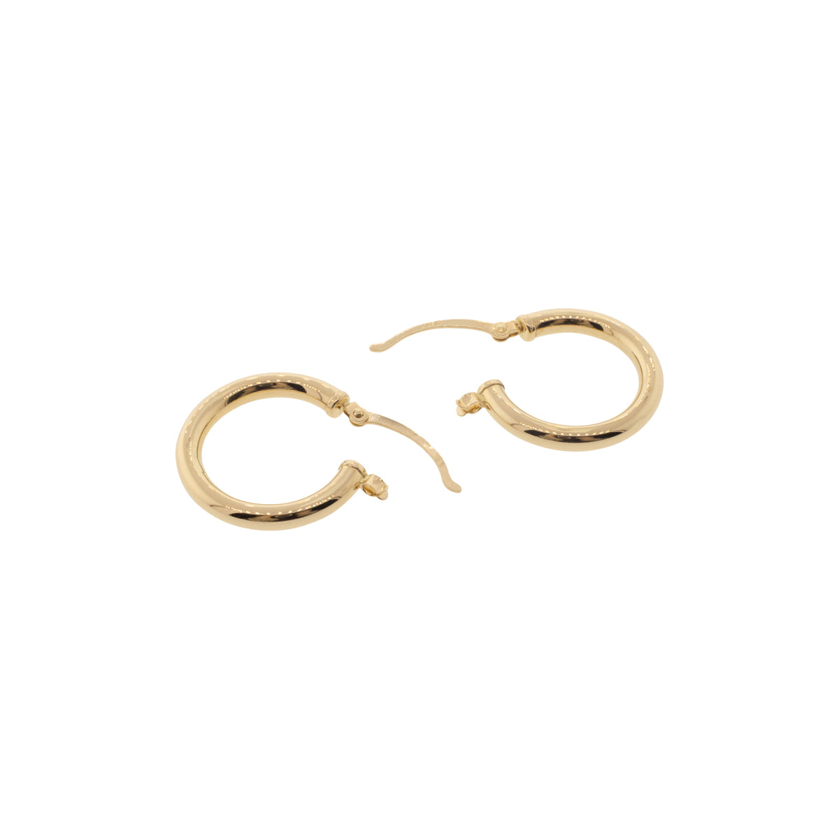14K Yellow Gold Hollow 22mm Hoop Earrings