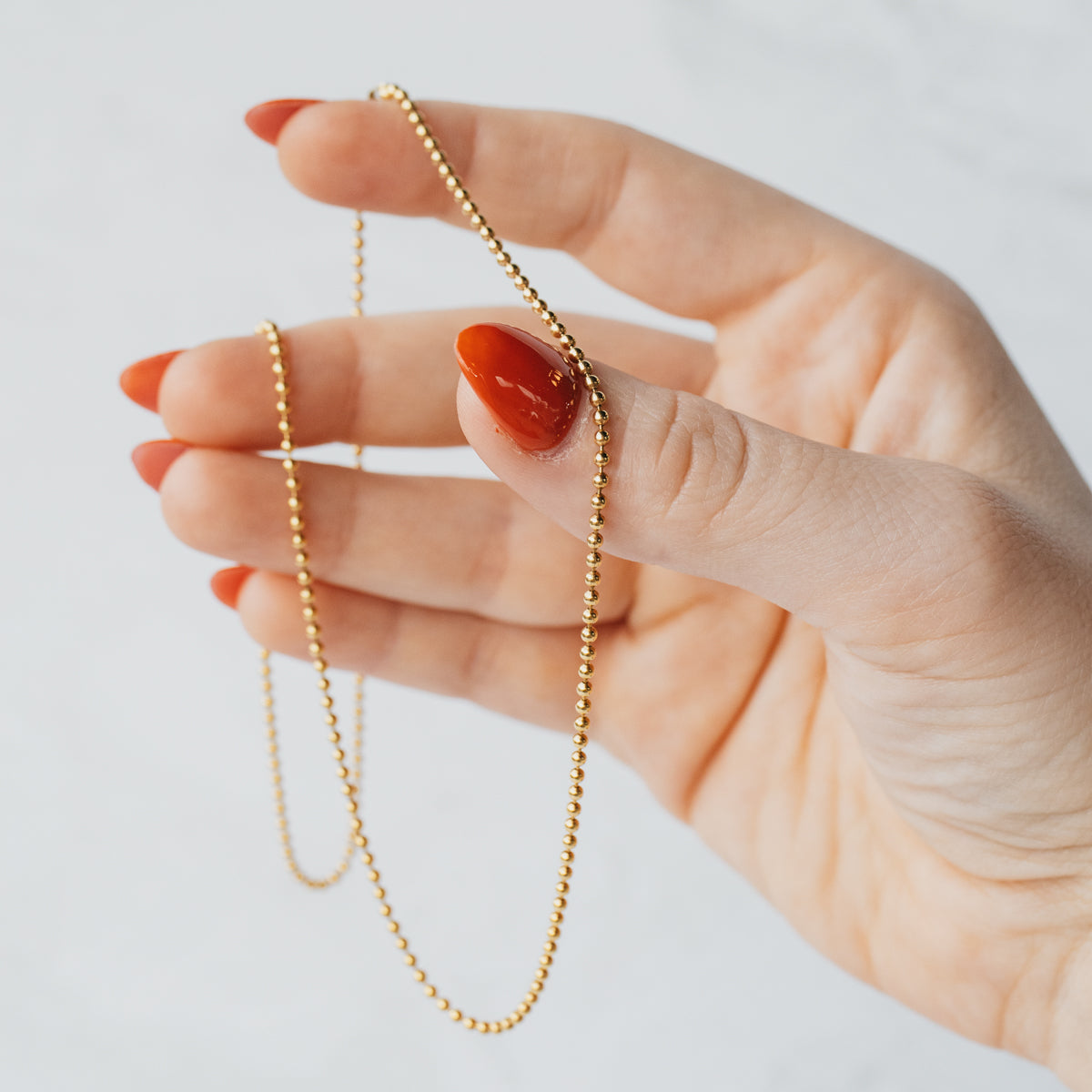 14K Yellow Gold 18" 1.80mm Ball Chain