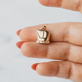 14K Yellow Gold Chef Hat Charm