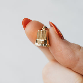14K Yellow Gold Chef Hat Charm