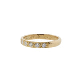 18K Yellow Gold Six Stone Diamond Ring