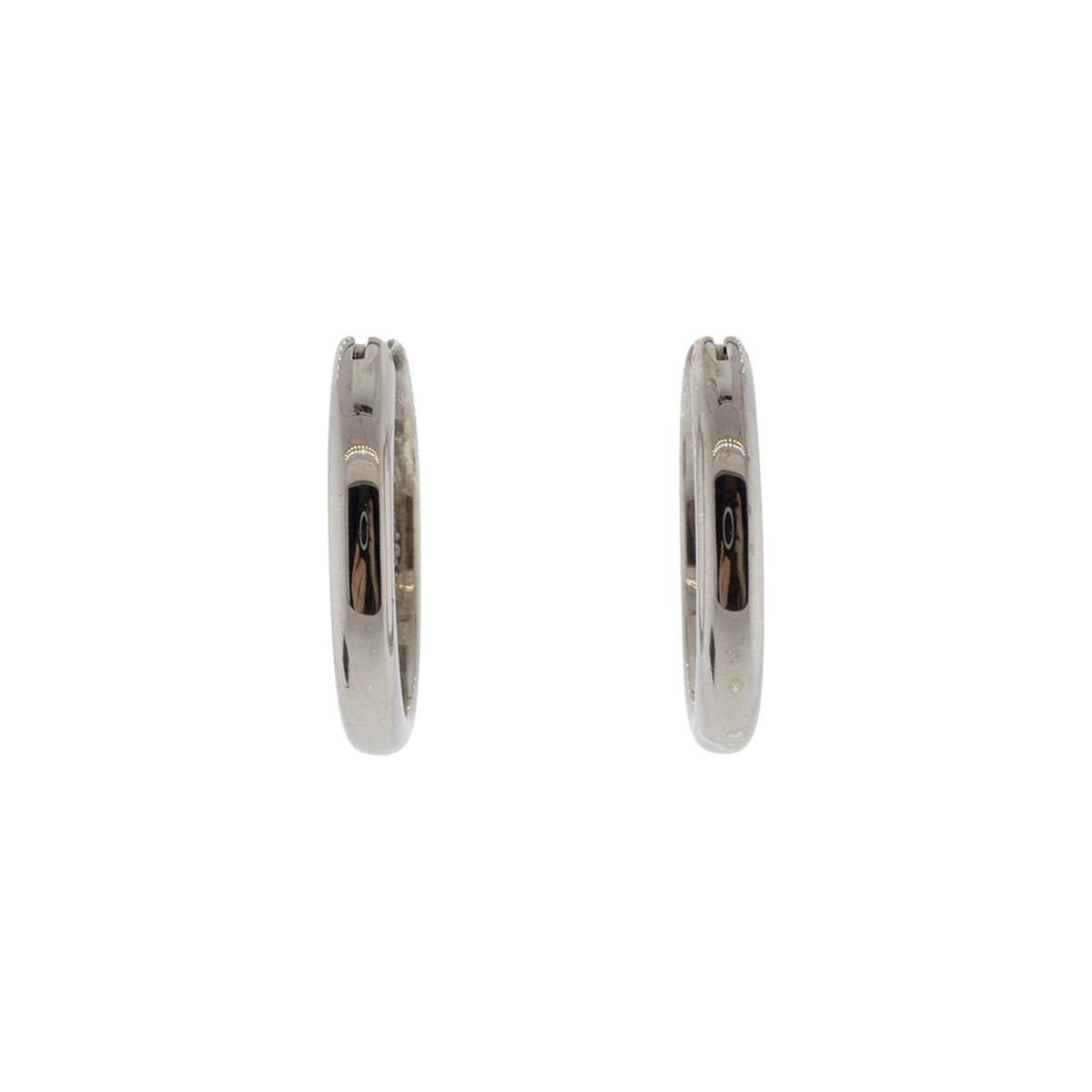 Tiffany & Co. Sterling Silver Cushion Hoop Earrings