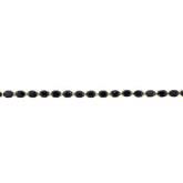 14K Yellow Gold Dark Blue Sapphire Tennis Bracelet