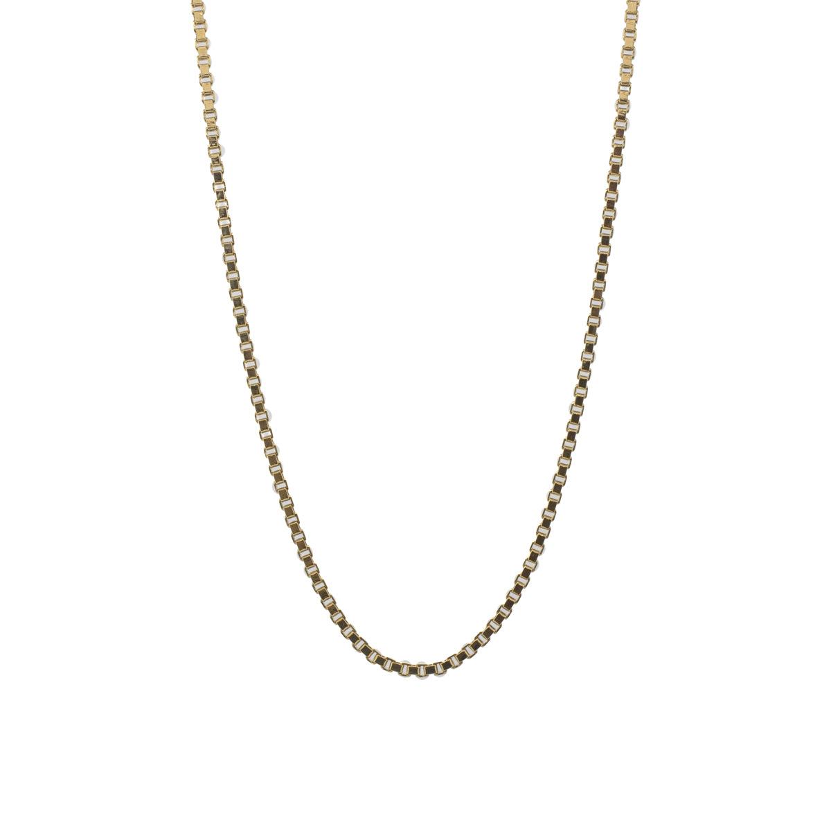 Solid Gold 18" Box Chain