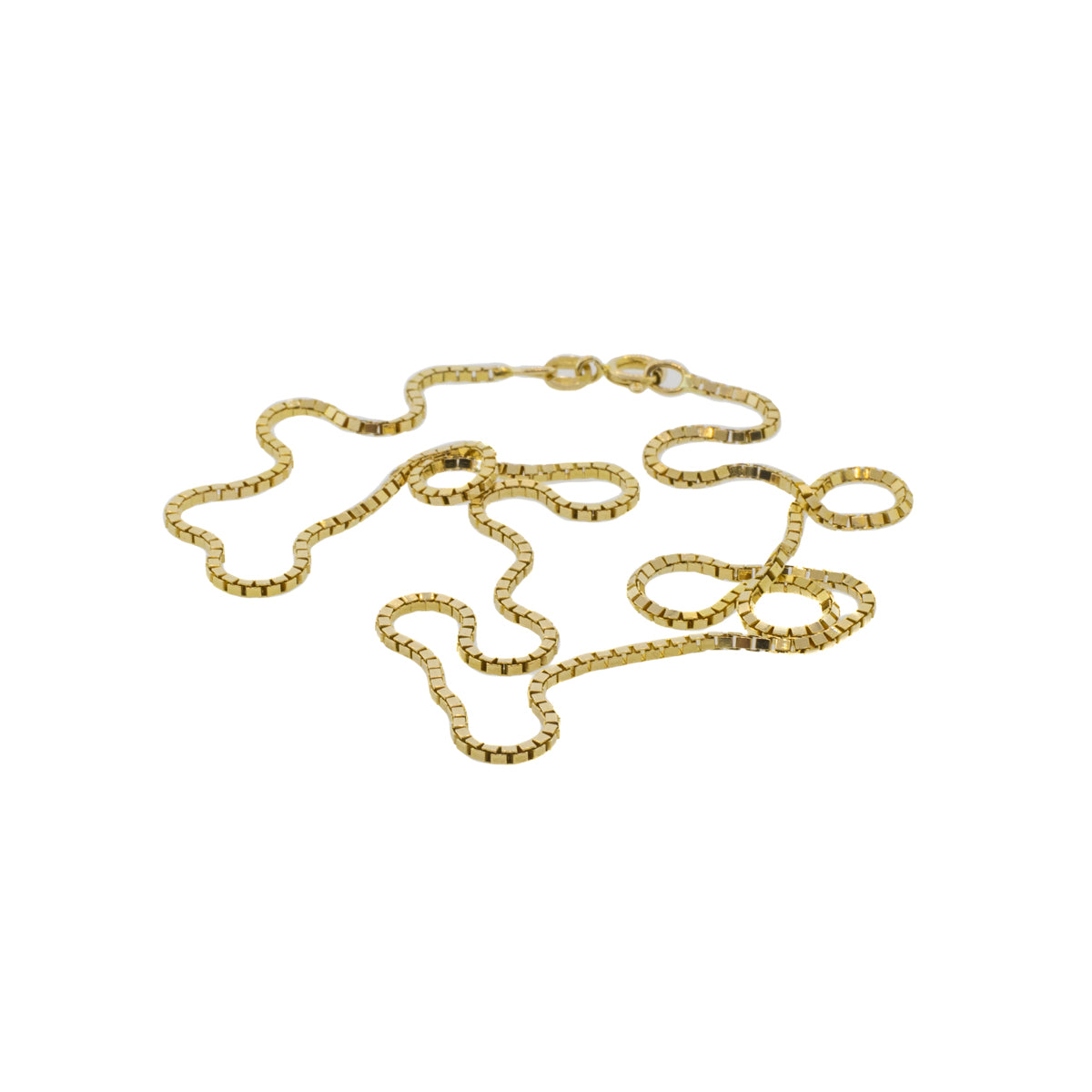 Solid Gold 18" Box Chain