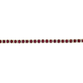 18K Yellow Gold 17.28ctw Burmese Ruby & 1.62ctw Diamond Bracelet
