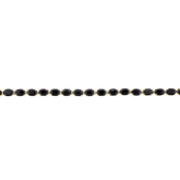 14K Yellow Gold Dark Blue Sapphire Tennis Bracelet