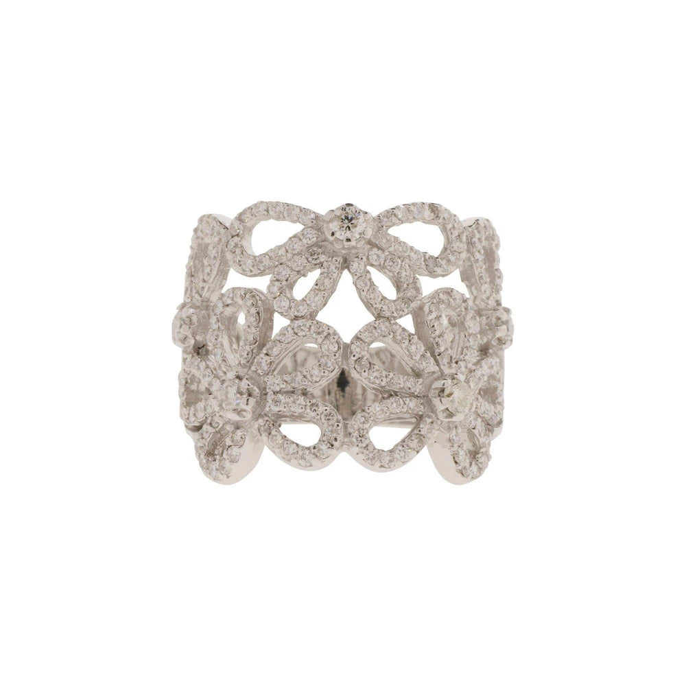 Flower Cluster Diamond Ring