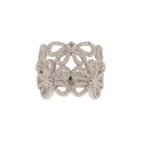 Flower Cluster Diamond Ring