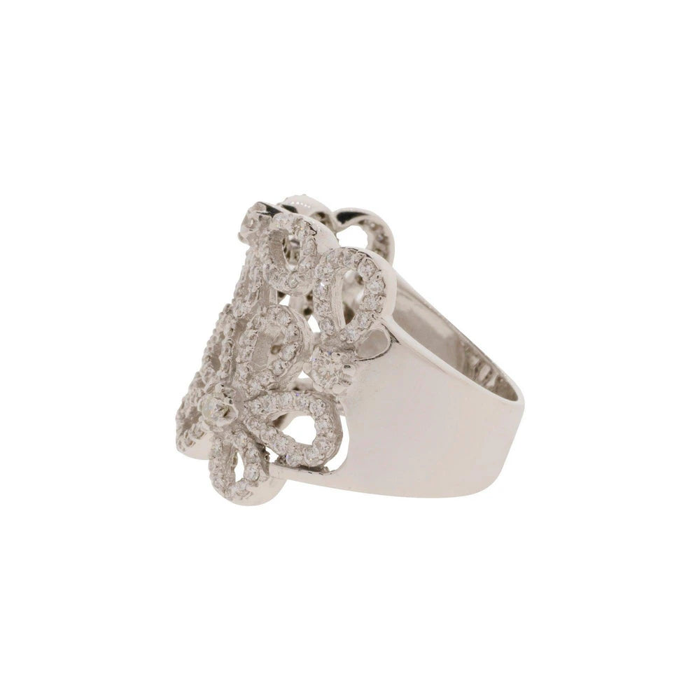 Flower Cluster Diamond Ring