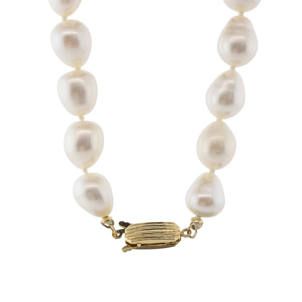 20-Inch Freshwater Pearl Necklace with 14k White Gold Clasp