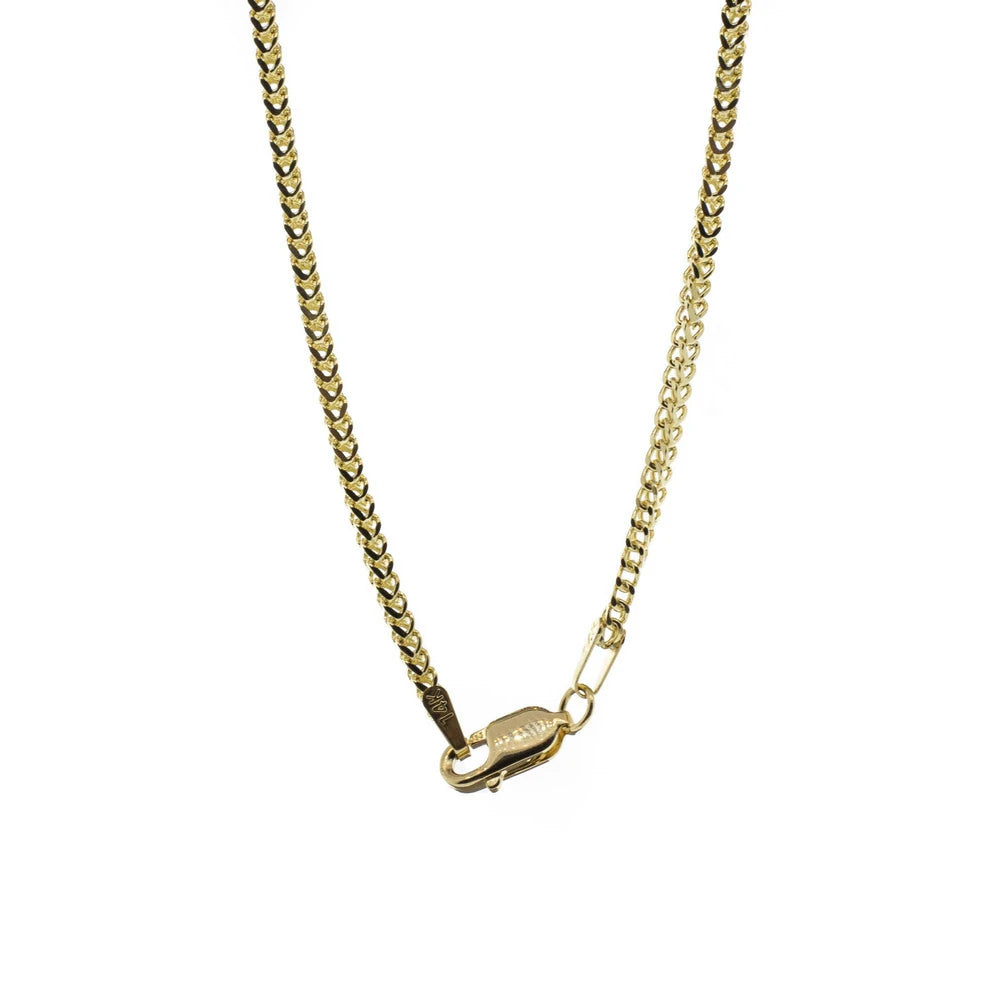 14K Yellow Gold Grey Opal and Diamond Pendant Necklace