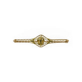 Long Latice 14K Yellow Gold Sorority Pin