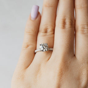 Triple X Natural Diamond Platinum Ring
