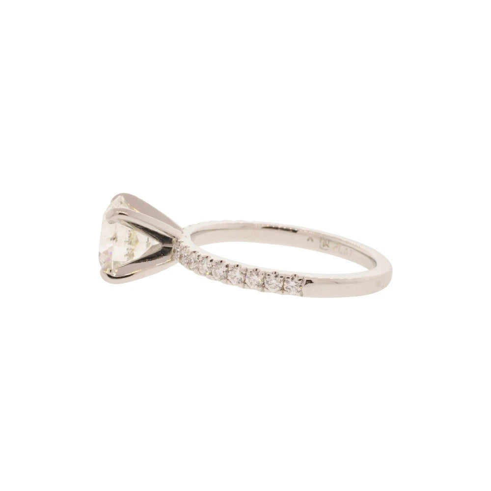 Triple X Natural Diamond Platinum Ring