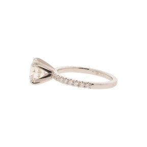 Triple X Natural Diamond Platinum Ring