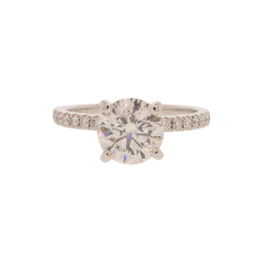 Triple X Natural Diamond Platinum Ring