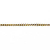 Yellow Gold and Natural Diamond Tennis Line Bracelet