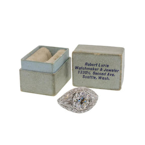 Old European Cut Diamond Antique Platinum Ring