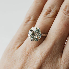 6.43ct Old European Cut GIA Certified Diamond Ring