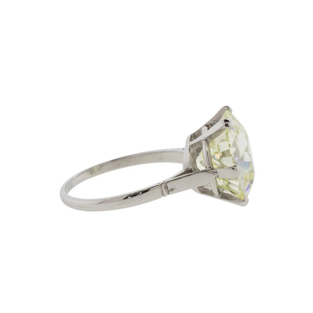 6.43ct Old European Cut GIA Certified Diamond Ring