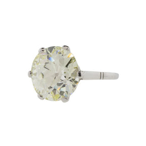 6.43ct Old European Cut GIA Certified Diamond Ring