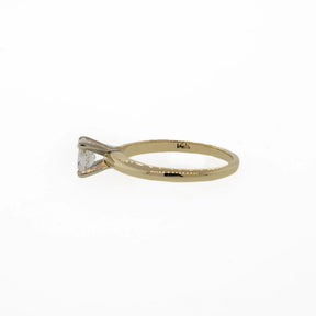 Oval Solitaire Natural Diamond Ring