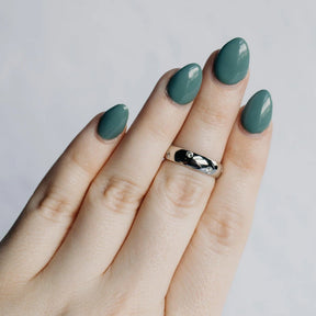 Platinum Flush Set Diamond Band