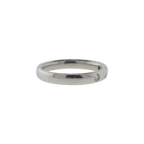 Platinum Four Stone Diamond Band