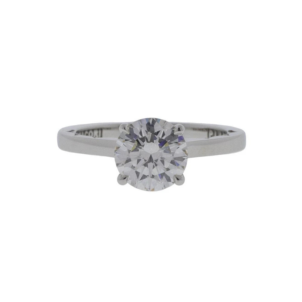 Platinum Tacori 1.13ct Round Brilliant Diamond Ring